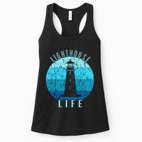Lighthouse Retro Vintage Lighthouse Life Seaside Boating Womens Tank Top