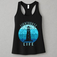 Lighthouse Retro Vintage Lighthouse Life Seaside Boating Womens Tank Top