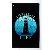 Lighthouse Retro Vintage Lighthouse Life Seaside Boating Golf Towel