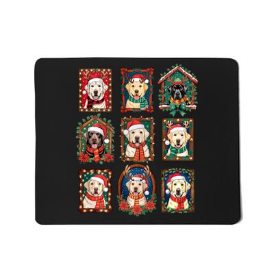 Labrador Retriever Vintage Christmas Pajama Funny Dog Lovers Mousepad