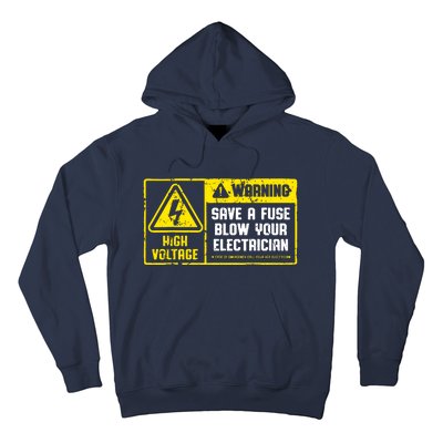 Lineman Retro Vintage Electrician Save A Fuse Hoodie