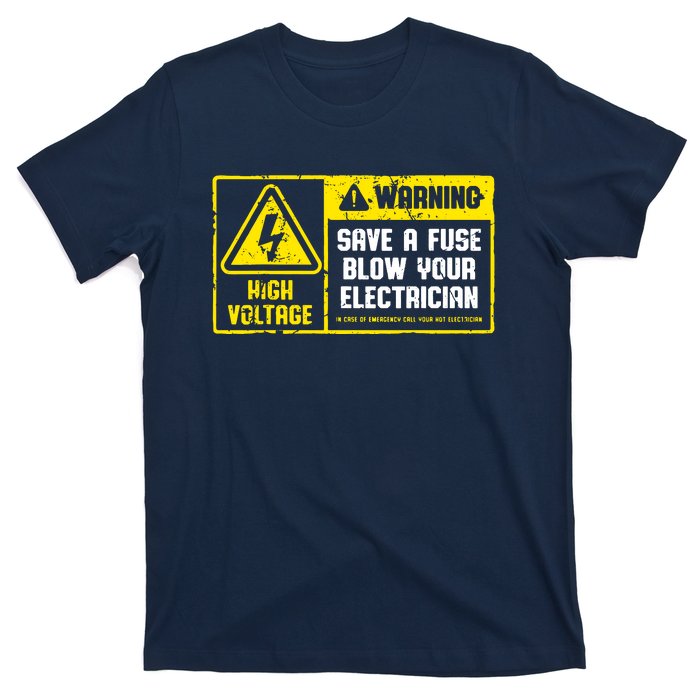 Lineman Retro Vintage Electrician Save A Fuse T-Shirt