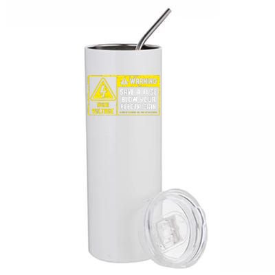 Lineman Retro Vintage Electrician Save A Fuse Stainless Steel Tumbler