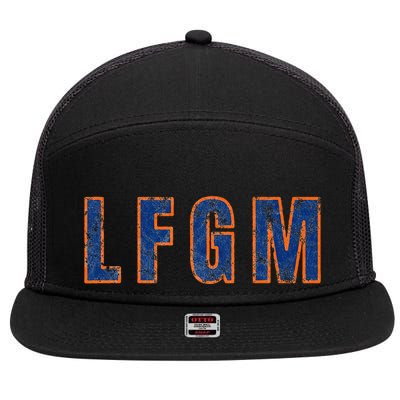 Lfgm Retro Vintage 7 Panel Mesh Trucker Snapback Hat