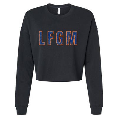 Lfgm Retro Vintage Cropped Pullover Crew