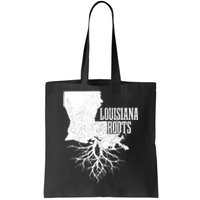 Louisiana Roots Vintage Usa Patriotic Pride State Map Tote Bag