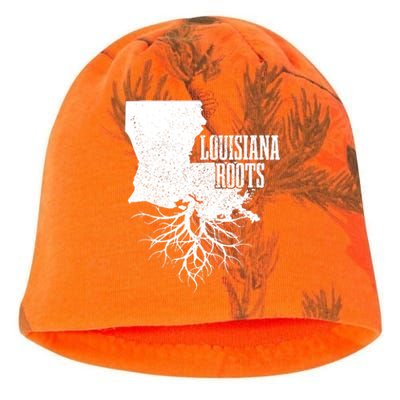 Louisiana Roots Vintage Usa Patriotic Pride State Map Kati - Camo Knit Beanie