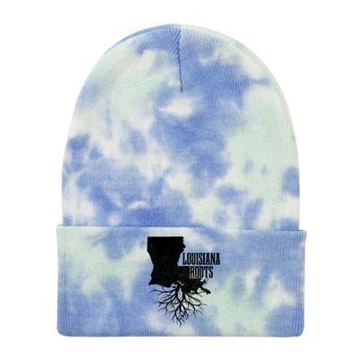 Louisiana Roots Vintage Usa Patriotic Pride State Map Tie Dye 12in Knit Beanie