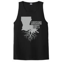 Louisiana Roots Vintage Usa Patriotic Pride State Map Gift PosiCharge Competitor Tank