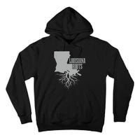 Louisiana Roots Vintage Usa Patriotic Pride State Map Gift Tall Hoodie