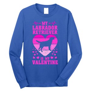 Labrador Retriever Valentines Day Dog Lover Gift Long Sleeve Shirt