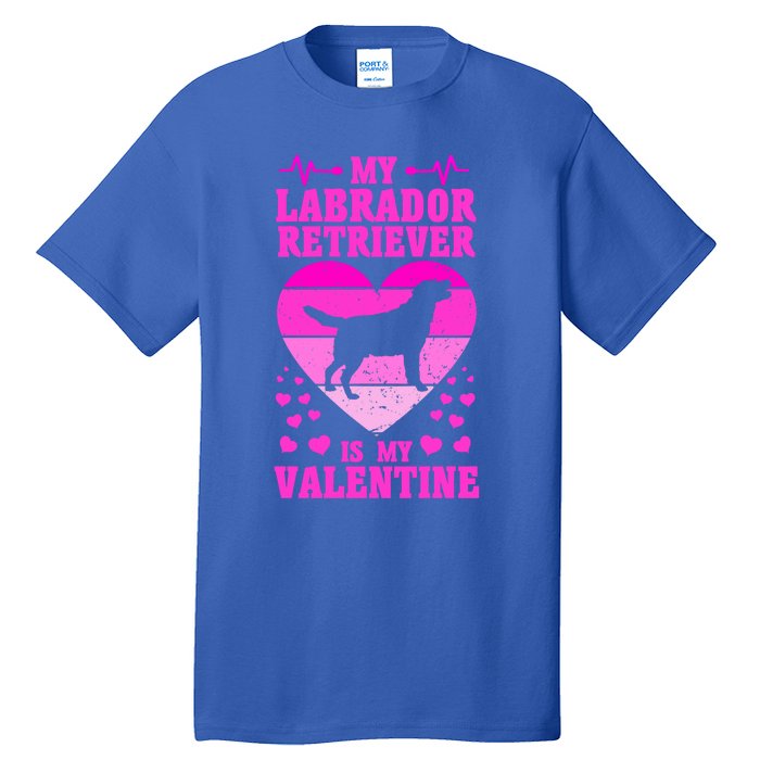 Labrador Retriever Valentines Day Dog Lover Gift Tall T-Shirt