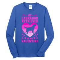 Labrador Retriever Valentines Day Dog Lover Gift Tall Long Sleeve T-Shirt