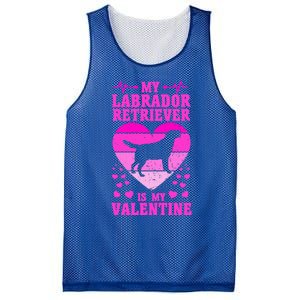 Labrador Retriever Valentines Day Dog Lover Gift Mesh Reversible Basketball Jersey Tank