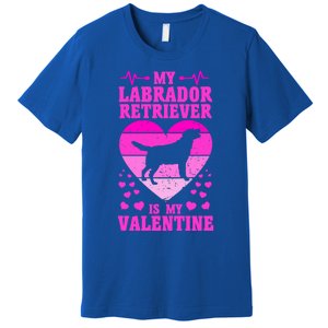 Labrador Retriever Valentines Day Dog Lover Gift Premium T-Shirt