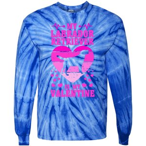 Labrador Retriever Valentines Day Dog Lover Gift Tie-Dye Long Sleeve Shirt