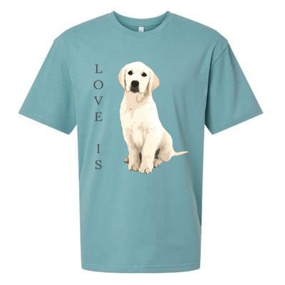 Labrador Retriever Women Men Kids White Lab Dog Mom Sueded Cloud Jersey T-Shirt