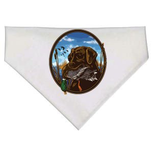 Labrador Retriever With Mallard Duck Hunting USA-Made Doggie Bandana