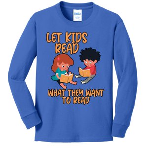 Let Read What They Want To Read Cool Gift Kids Long Sleeve Shirt