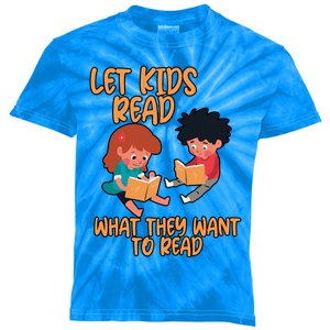 Let Read What They Want To Read Cool Gift Kids Tie-Dye T-Shirt