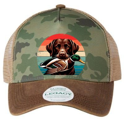Labrador Retriever With Mallard Duck Hunting Gift Legacy Tie Dye Trucker Hat