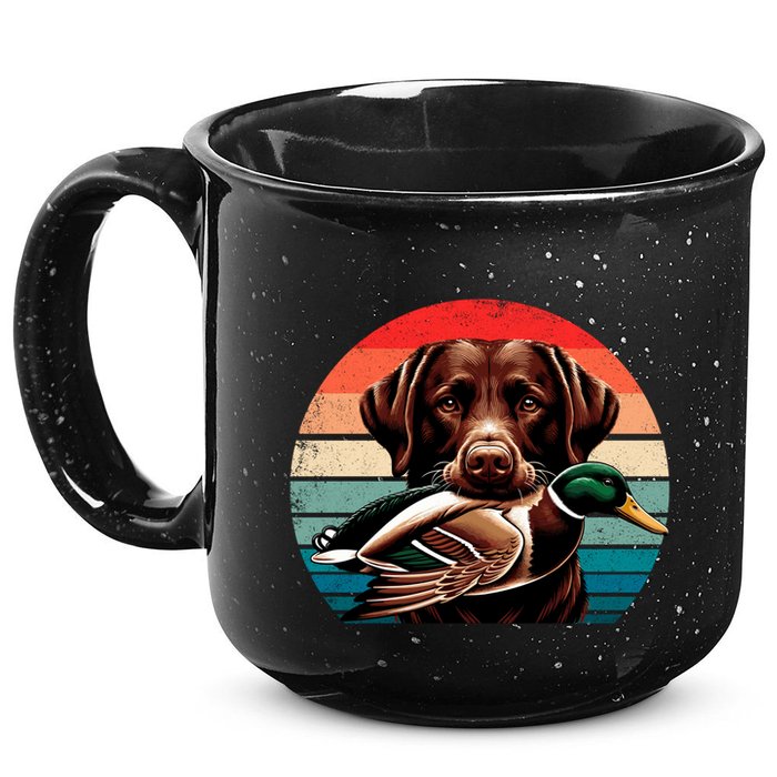 Labrador Retriever With Mallard Duck Hunting Gift 15oz Campfire Ceramic Mug