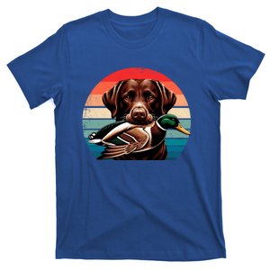 Labrador Retriever With Mallard Duck Hunting Gift T-Shirt