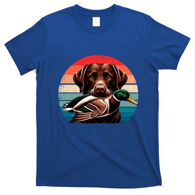Labrador Retriever With Mallard Duck Hunting Gift T-Shirt