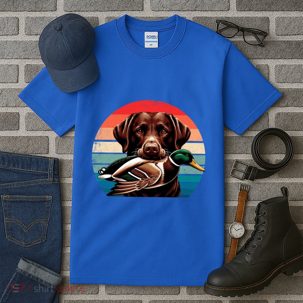 Labrador Retriever With Mallard Duck Hunting Gift Tall T-Shirt