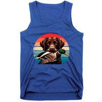 Labrador Retriever With Mallard Duck Hunting Gift Tank Top