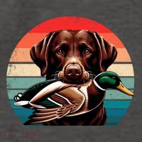 Labrador Retriever With Mallard Duck Hunting Gift Vector Backpack