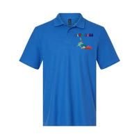 Let’S Read With The Dinosaurs Reading Reader School Gift Softstyle Adult Sport Polo