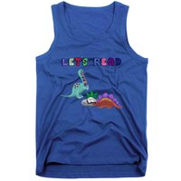 Let’S Read With The Dinosaurs Reading Reader School Gift Tank Top