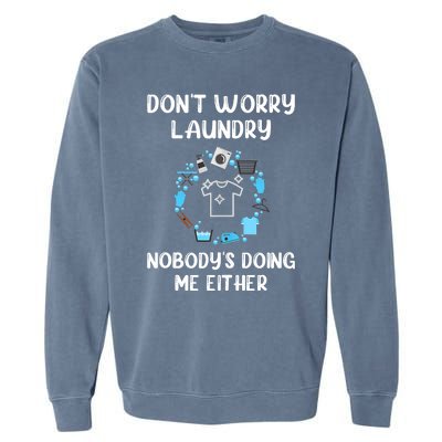 Laundry Room, Wash Day ,Laundry Pile Mom Life Mother's Day Garment-Dyed Sweatshirt