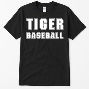 Larry Ragland Wearing Tiger Baseball Tall T-Shirt