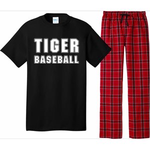 Larry Ragland Wearing Tiger Baseball Pajama Set