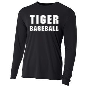 Larry Ragland Wearing Tiger Baseball Cooling Performance Long Sleeve Crew