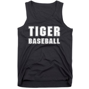 Larry Ragland Wearing Tiger Baseball Tank Top