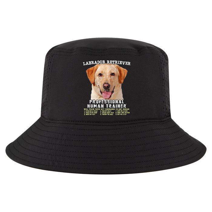 Labrador Retriever Yellow Lab Professional Human Trainer Cool Comfort Performance Bucket Hat
