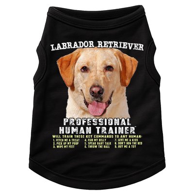 Labrador Retriever Yellow Lab Professional Human Trainer Doggie Tank