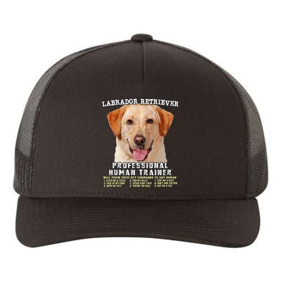 Labrador Retriever Yellow Lab Professional Human Trainer Yupoong Adult 5-Panel Trucker Hat