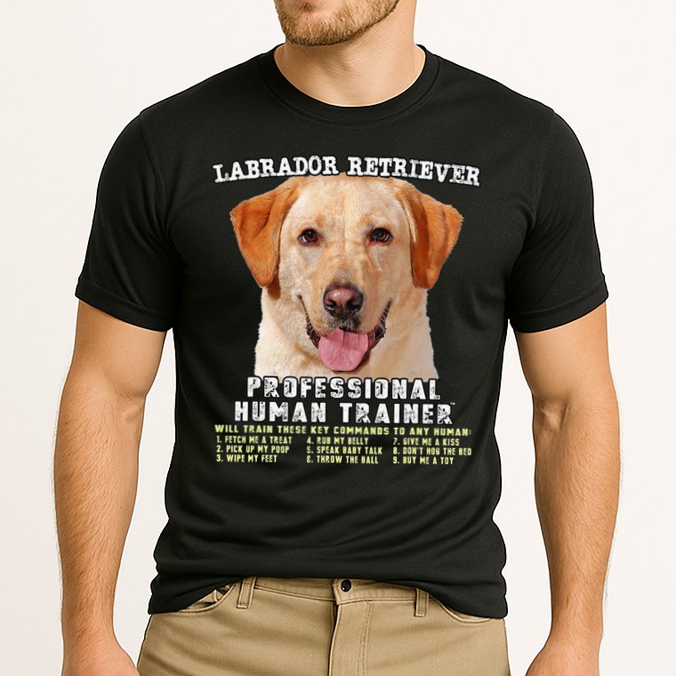 Labrador Retriever Yellow Lab Professional Human Trainer Performance Shirt