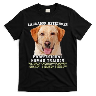 Labrador Retriever Yellow Lab Professional Human Trainer T-Shirt