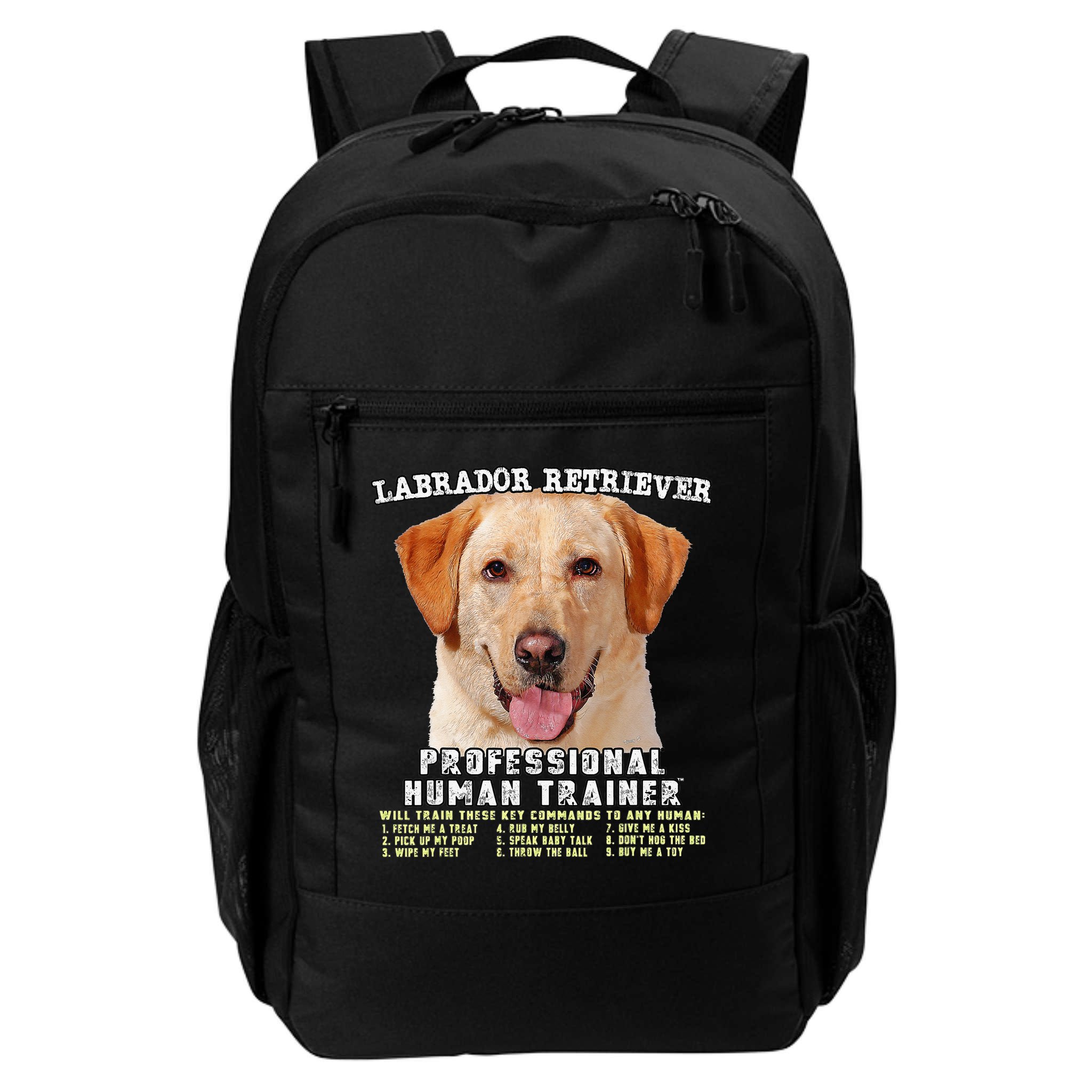Labrador Retriever Yellow Lab Professional Human Trainer Backpack