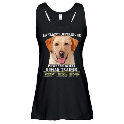 Labrador Retriever Yellow Lab Professional Human Trainer Ladies Essential Flowy Tank
