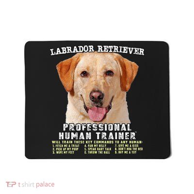 Labrador Retriever Yellow Lab Professional Human Trainer Mousepad