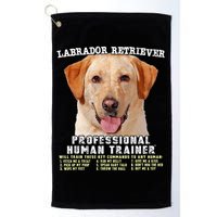 Labrador Retriever Yellow Lab Professional Human Trainer Golf Towel