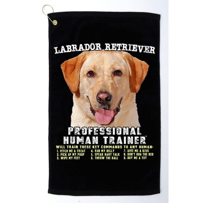 Labrador Retriever Yellow Lab Professional Human Trainer Golf Towel