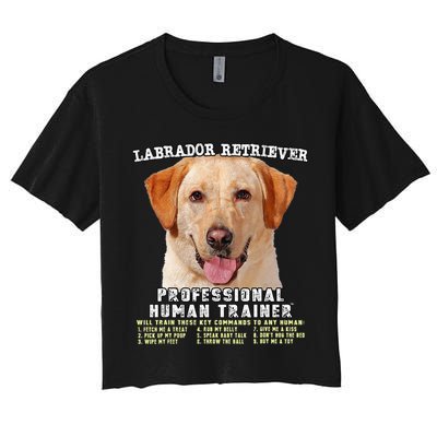 Labrador Retriever Yellow Lab Professional Human Trainer Crop Top