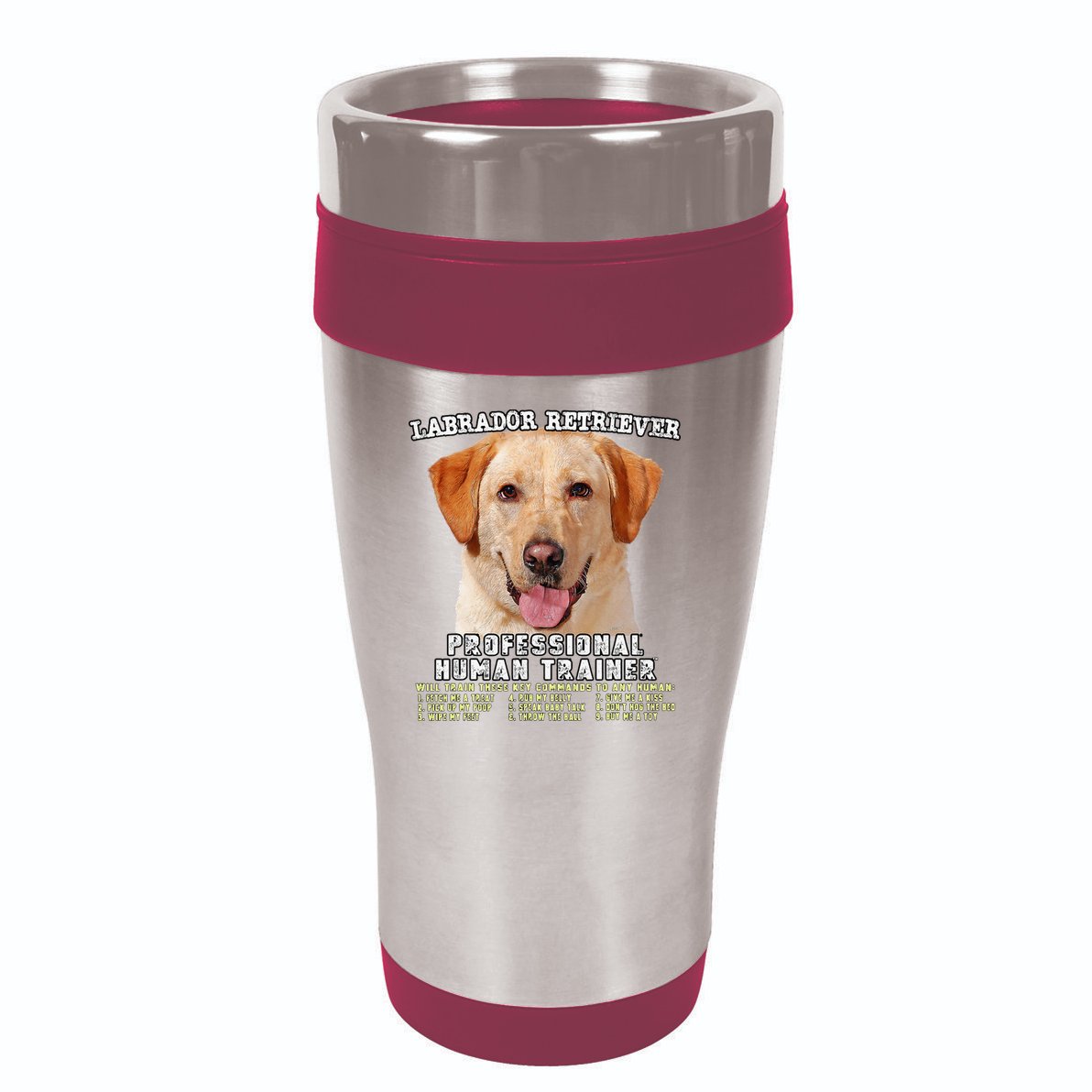 Labrador Retriever Yellow Lab Professional Human Trainer 16oz Travel Tumbler
